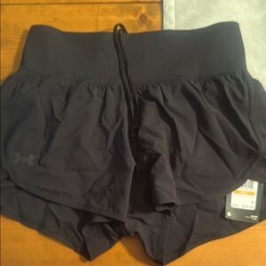 Under Armour Black Athletic Shorts with Moisture-Wicking Fabric